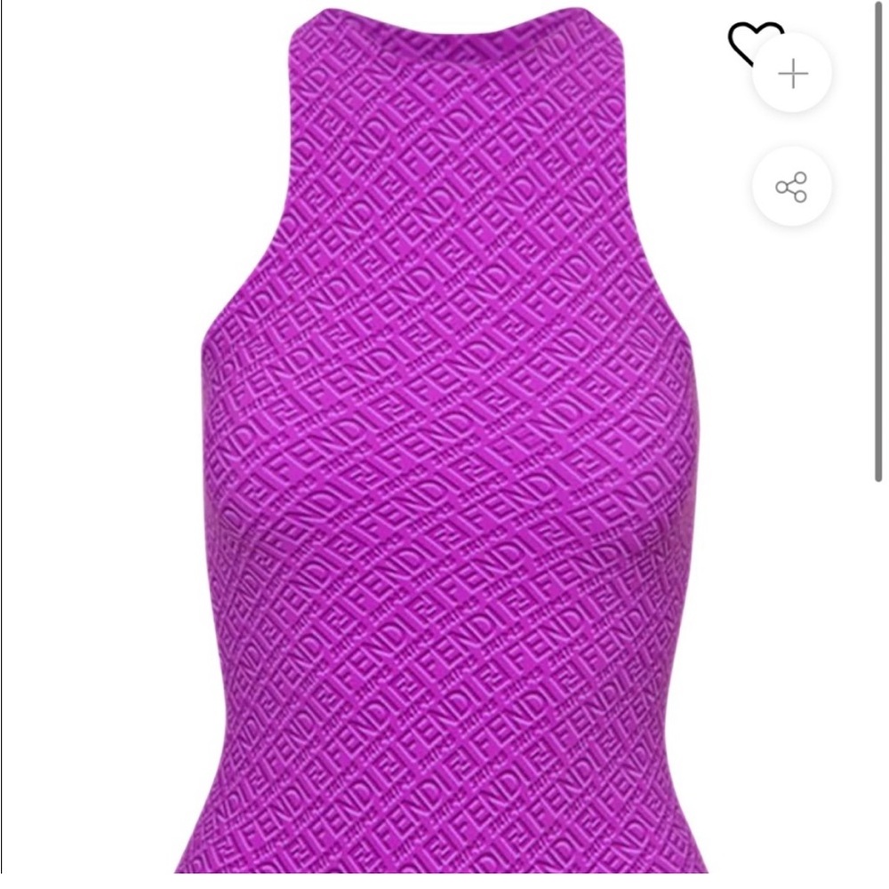 FENDI X SKIMS PURPLE HIGH NECK BODYSUIT. New without tags. NEVER WORN